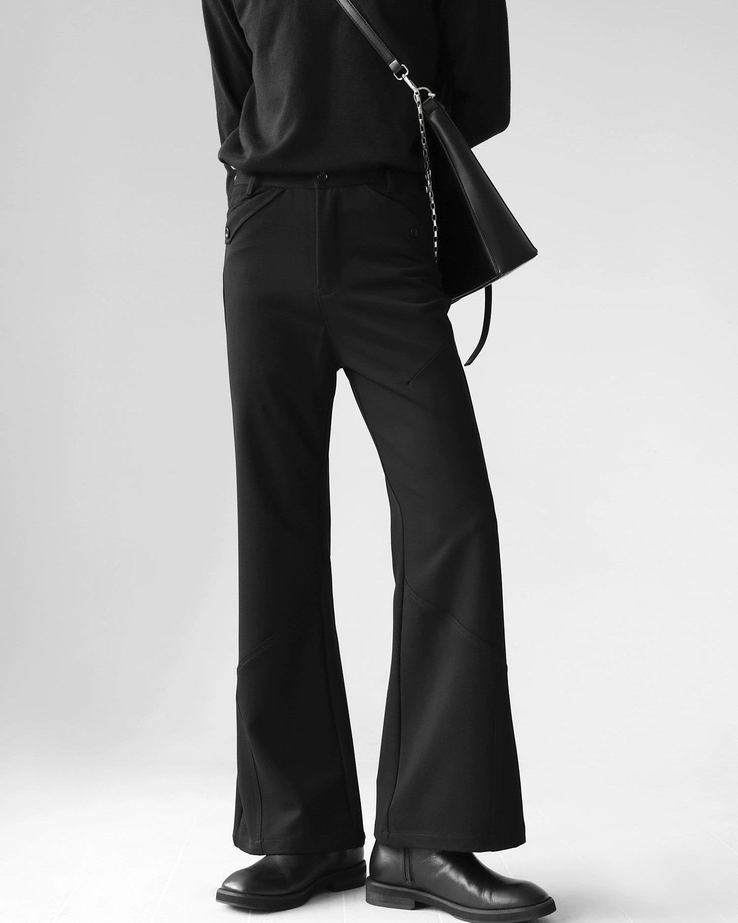 ドレープデザインフレアスラックス Ot4852 | 韓国ファッションメンズ