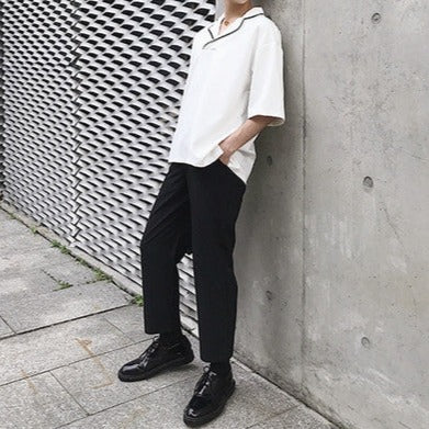 【再販売】ステッチカラーモノトーンTシャツ Ot20045