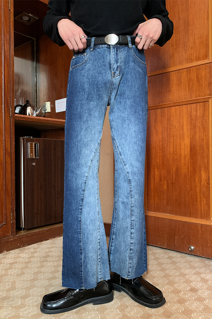 シンプルコリアンフレアデニム Ot4800