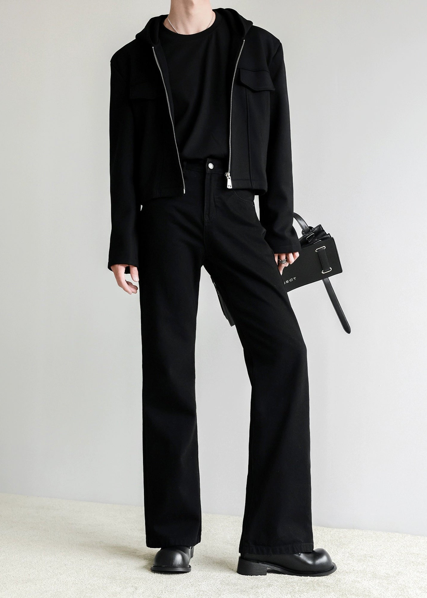 ブラックフレアパンツ Ot11716