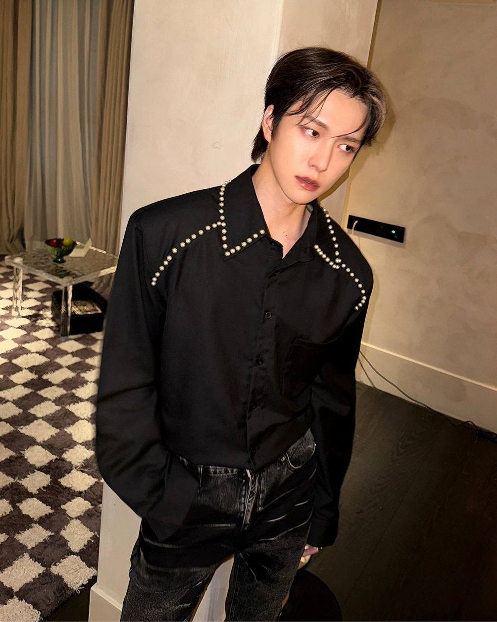 パールショルダーシャツ Ot20115