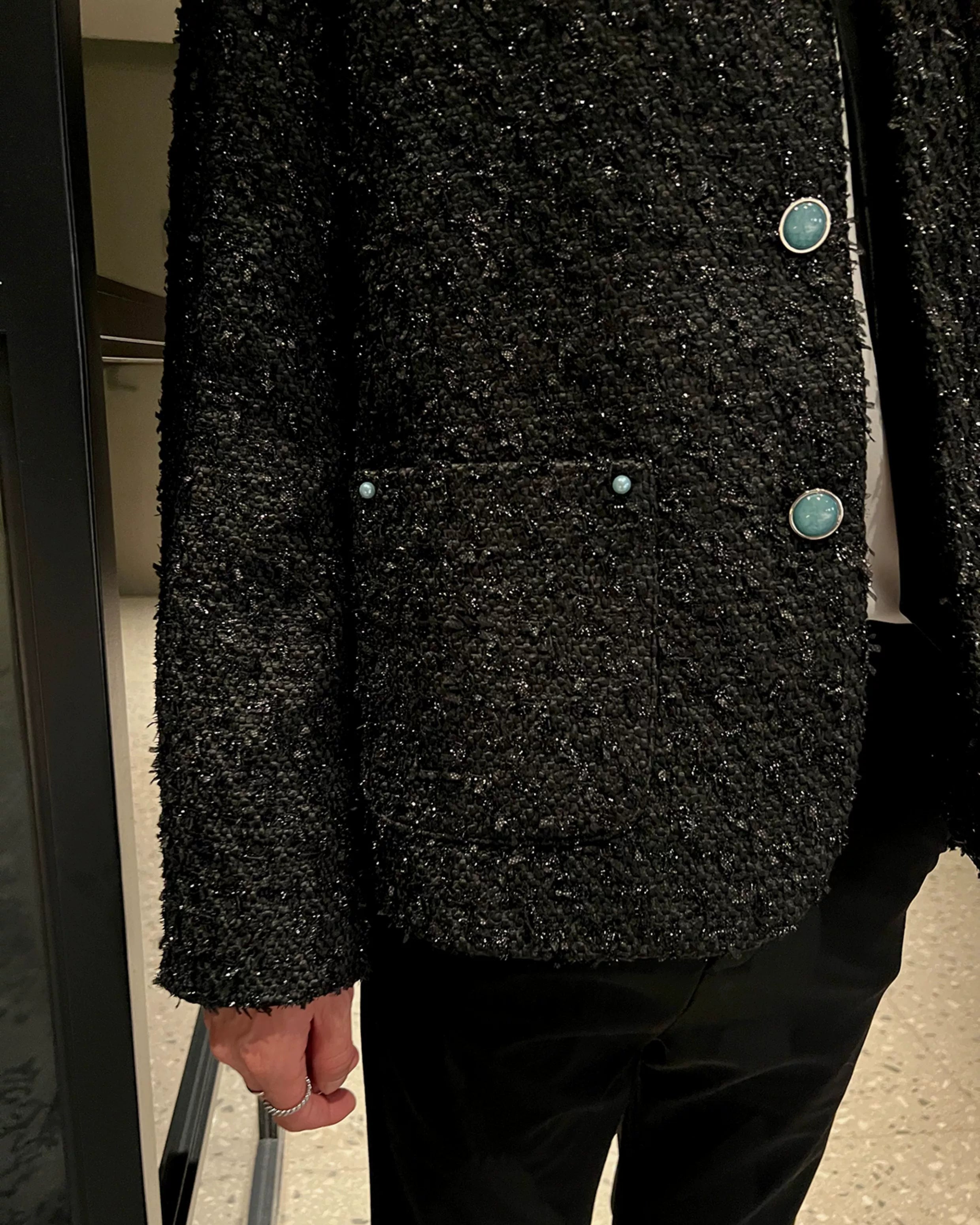 ラメツイードカーデジャケット Ot30046