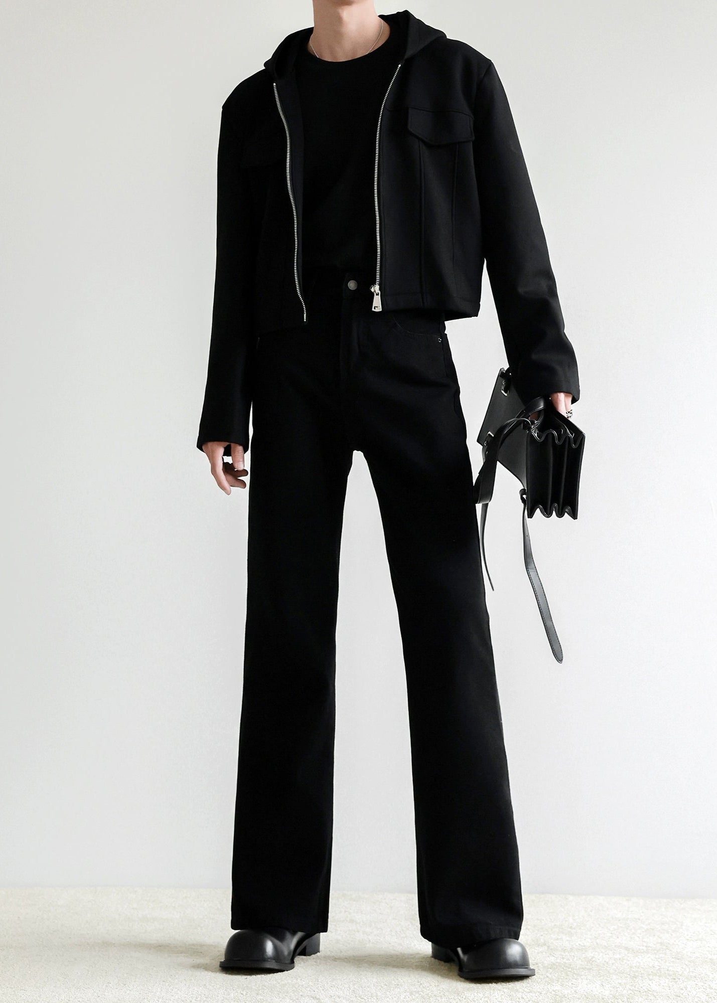 ブラックフレアパンツ Ot11716