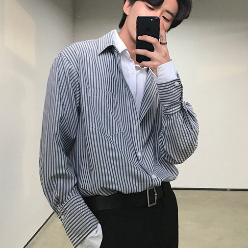 ドッキングストライプシャツ Ot5261