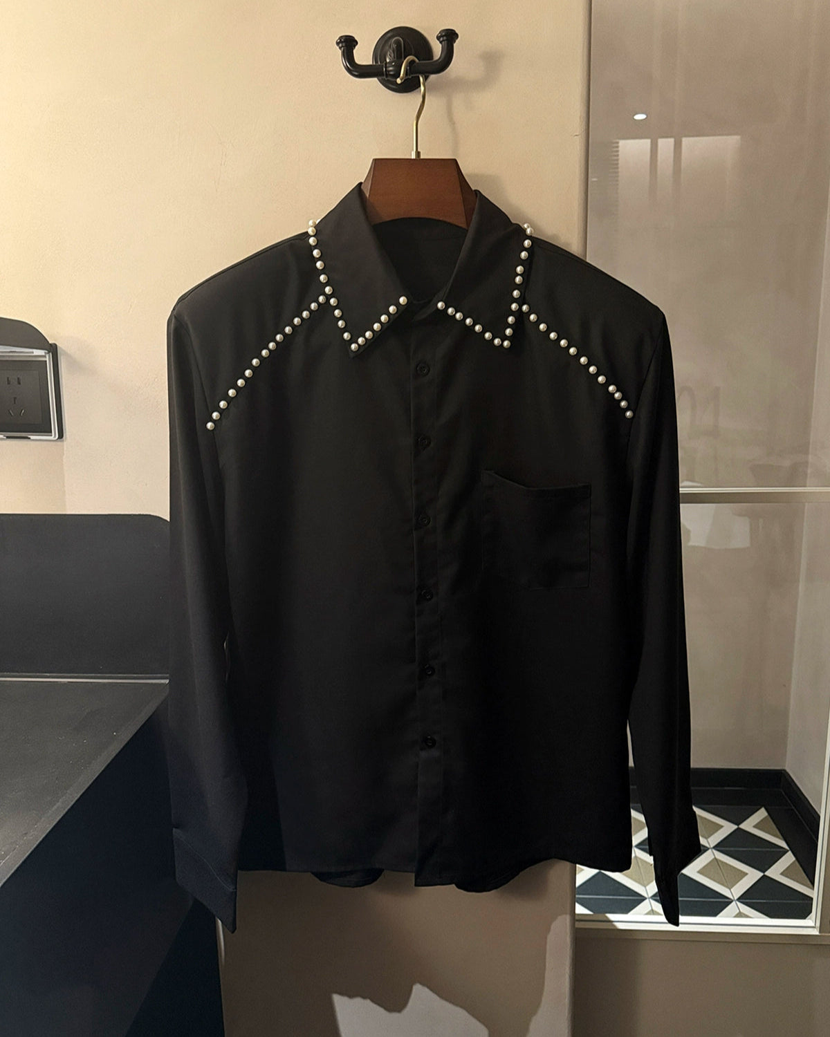 パールショルダーシャツ Ot20115