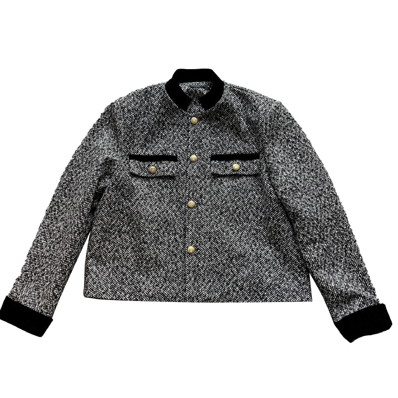 パイピングツイードジャケット Ot30012