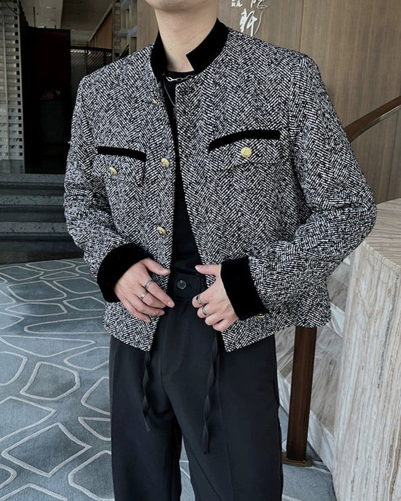 パイピングツイードジャケット Ot30012