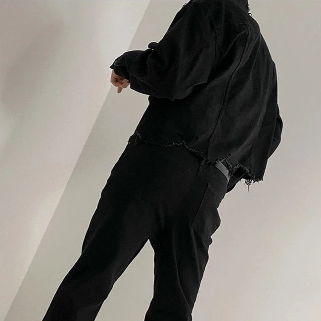 クロップドカットオフデニムジャケット Ot4665