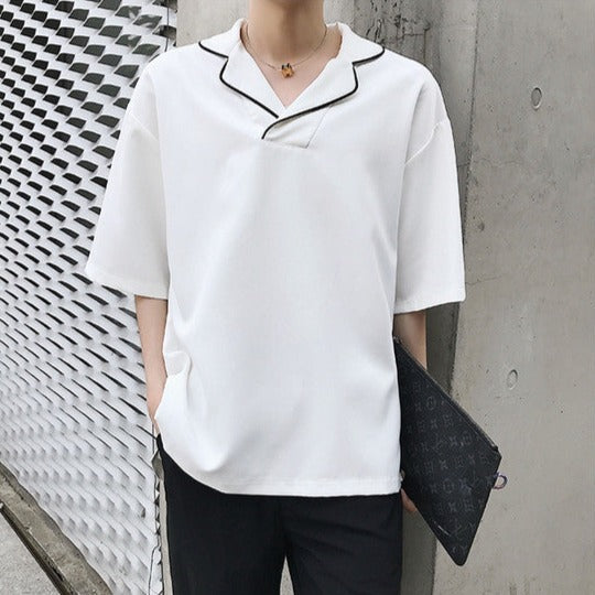 【再販売】ステッチカラーモノトーンTシャツ Ot20045