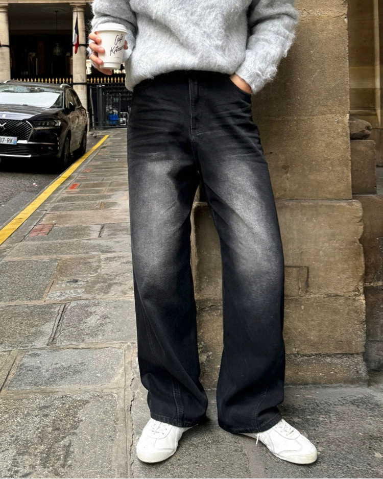 コリアンウォッシュブラックデニム Ot11728