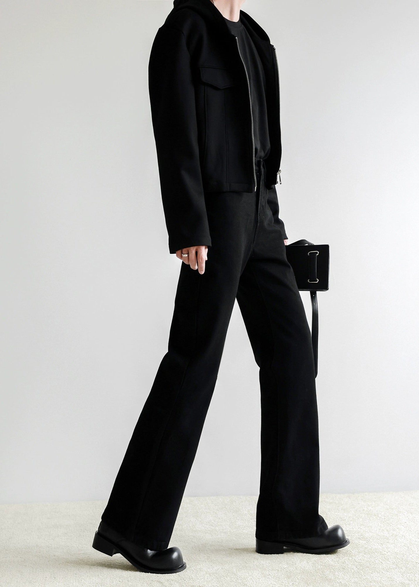 ブラックフレアパンツ Ot11716