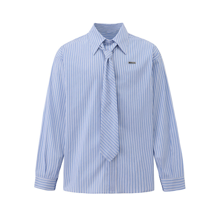 コリアンストライプボウタイシャツ Ot20025