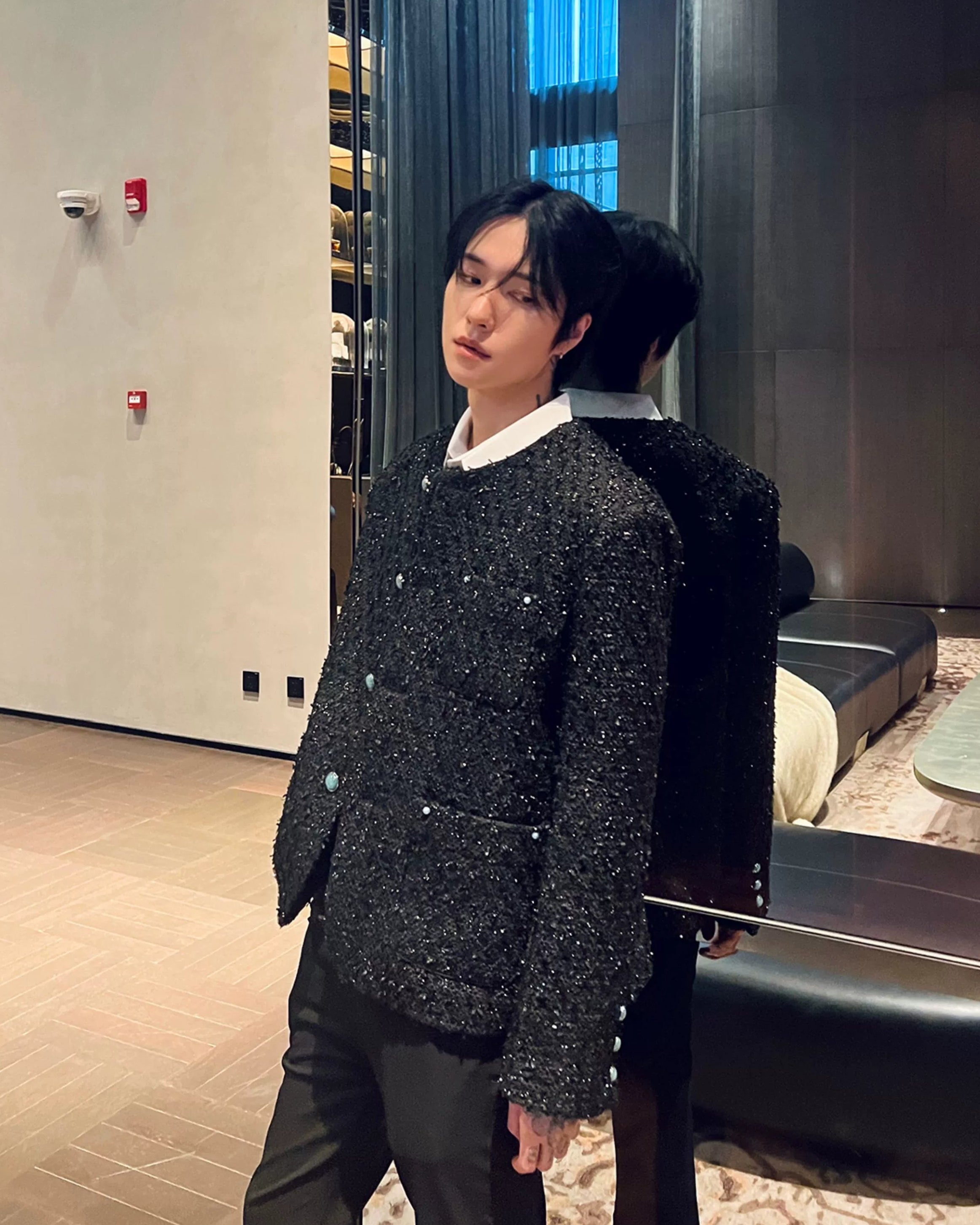 ラメツイードカーデジャケット Ot30046