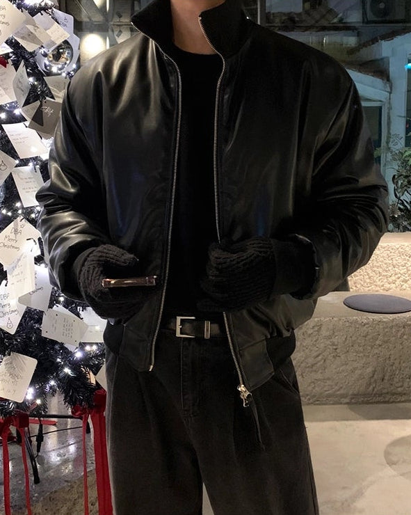 ショートPUレザージャケット Ot30042