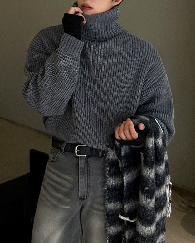 グレーハイネックネックシャツ Ot20122