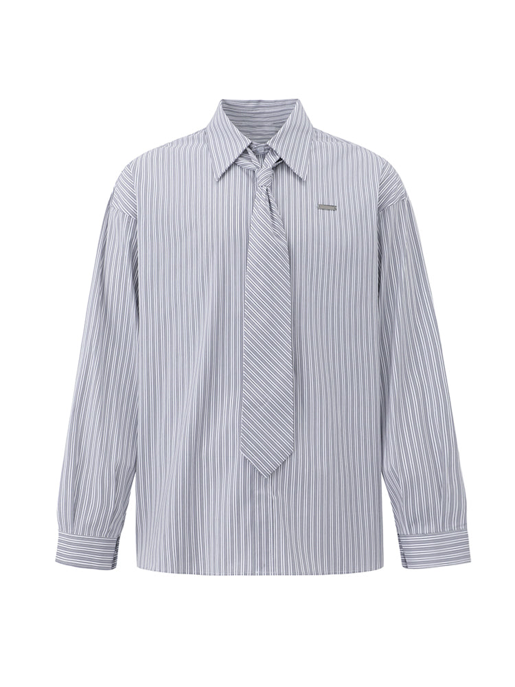 コリアンストライプボウタイシャツ Ot20025