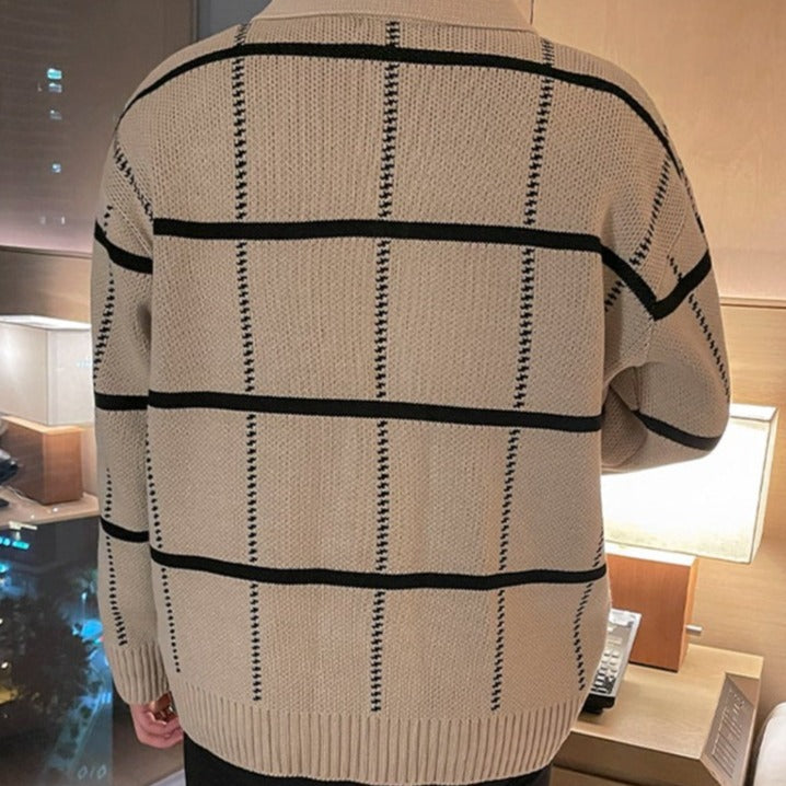 カジュアルルーズジップニット Ot4530