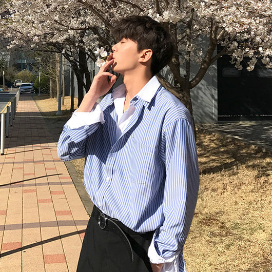 ドッキングストライプシャツ Ot5261