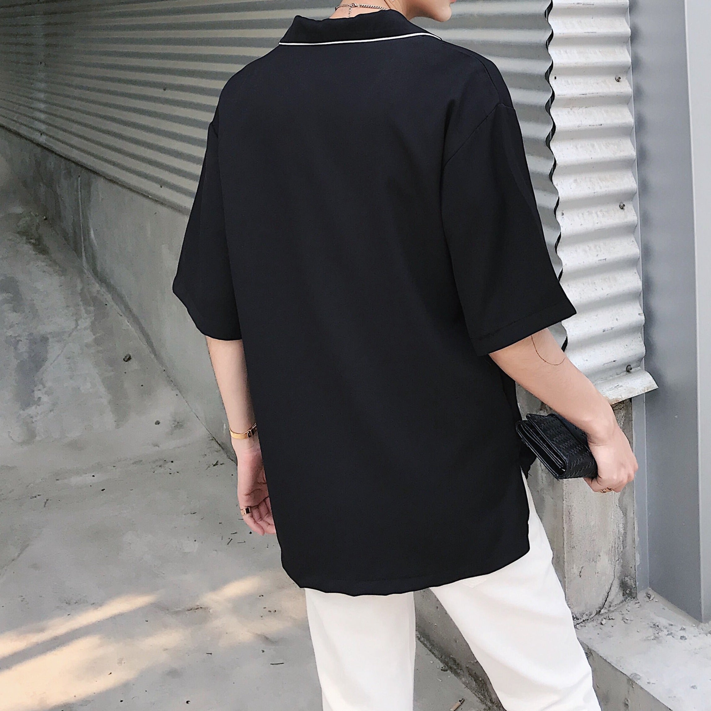 【再販売】ステッチカラーモノトーンTシャツ Ot20045