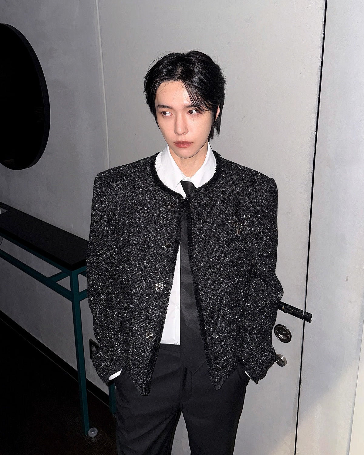 ラグジュアリーミックスツイードジャケット Ot30047