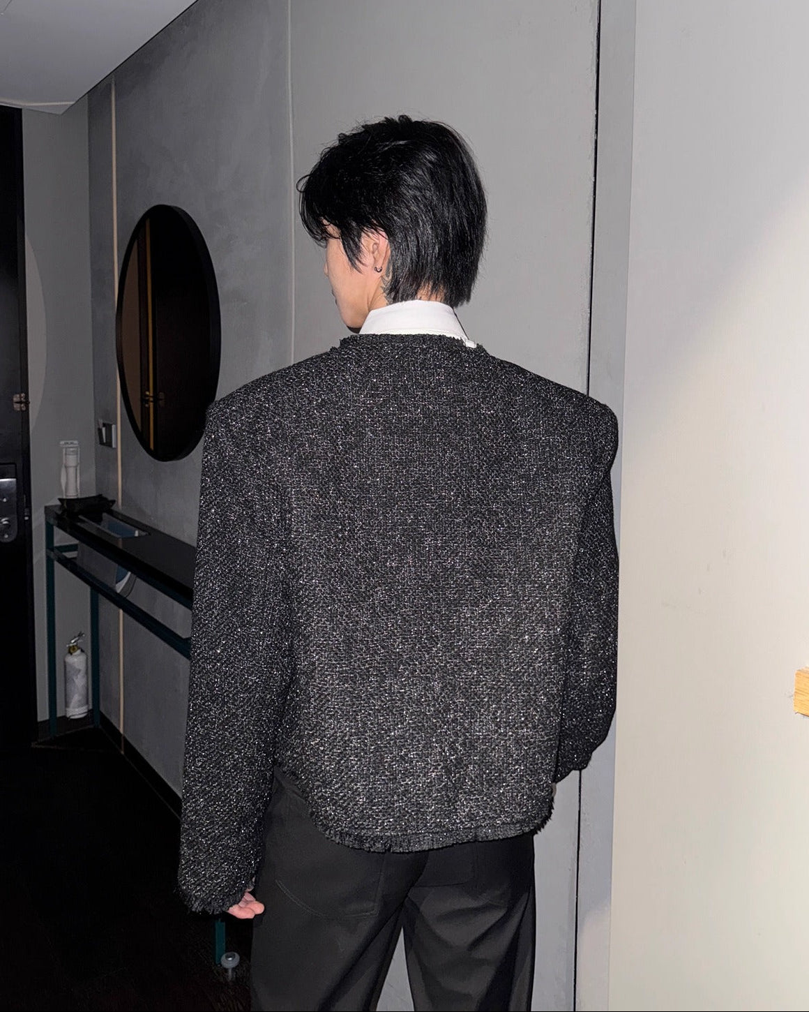 ラグジュアリーミックスツイードジャケット Ot30047