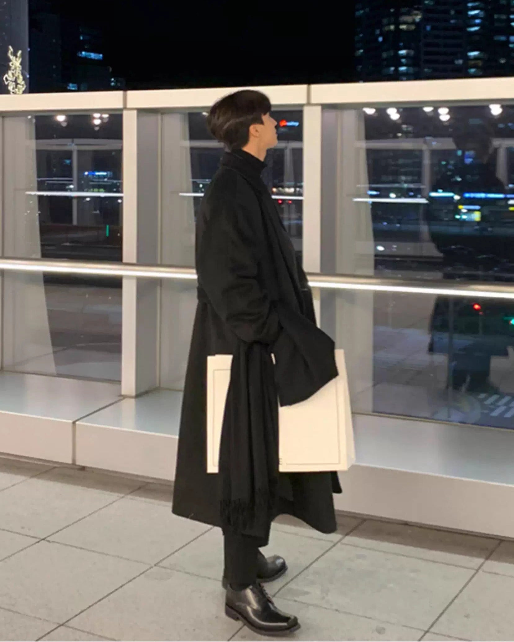 コリアンウールトレンチコーデ Ot30049