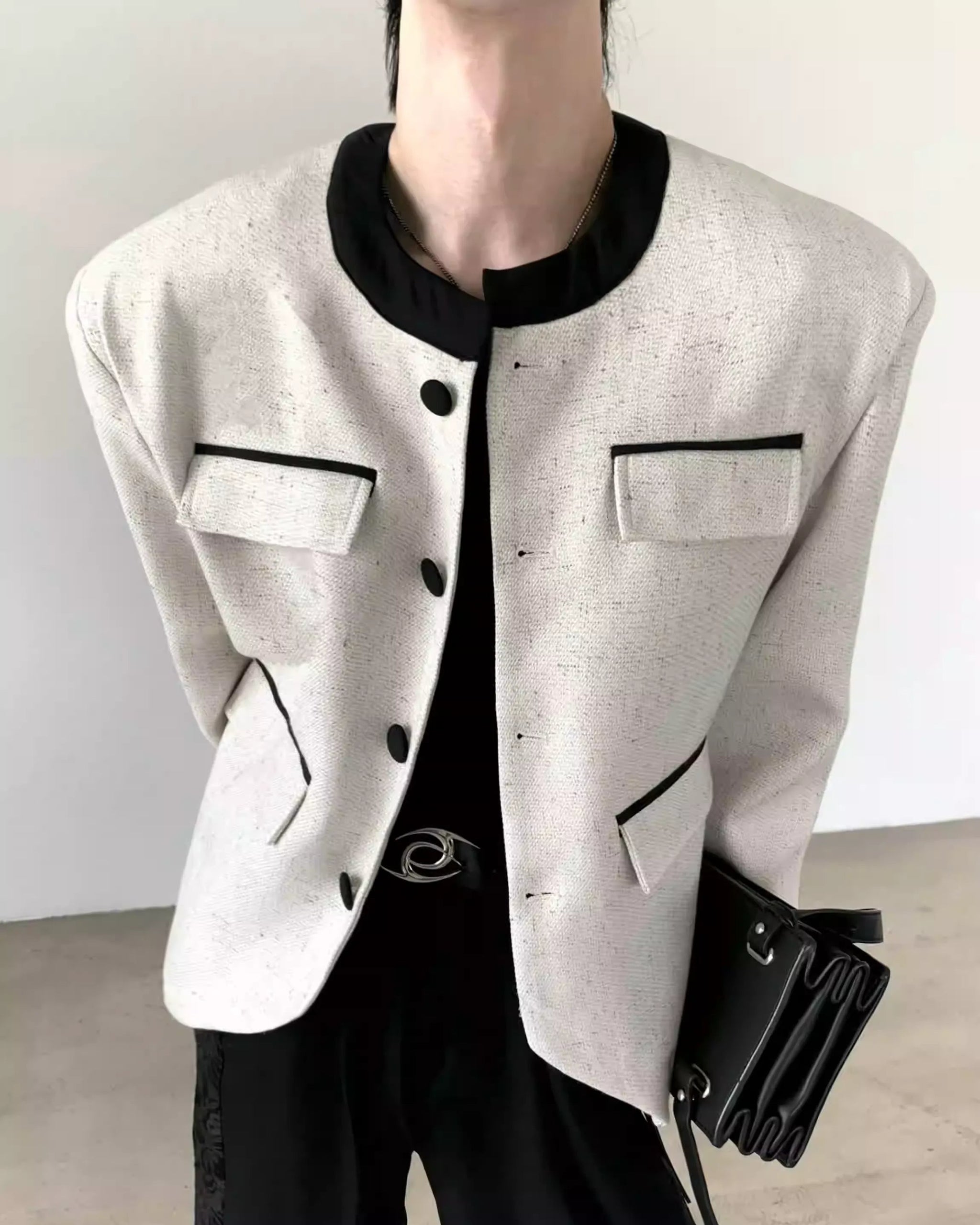 otte ラグジュアリー ノーカラージャケット otte ノーカラー otte ラグジュアリー ノーカラージャケット otte ノーカラー