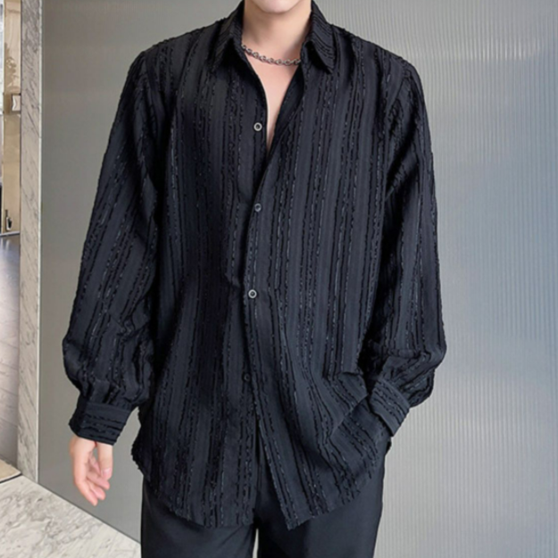 ラグジュアリーシースルーシャツOt4366|韓国メンズファッション通販 – Otte