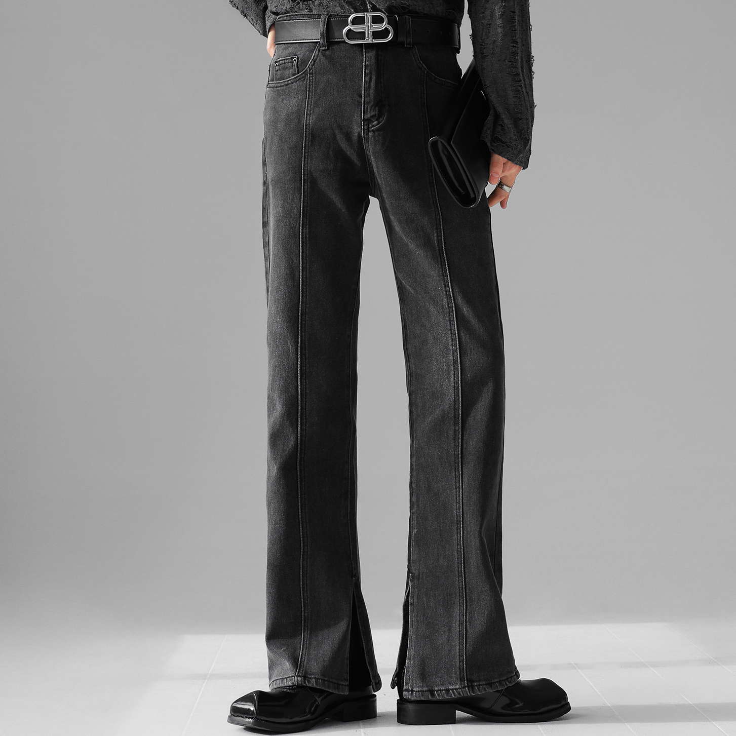 センタープレススリットデニム Ot2863