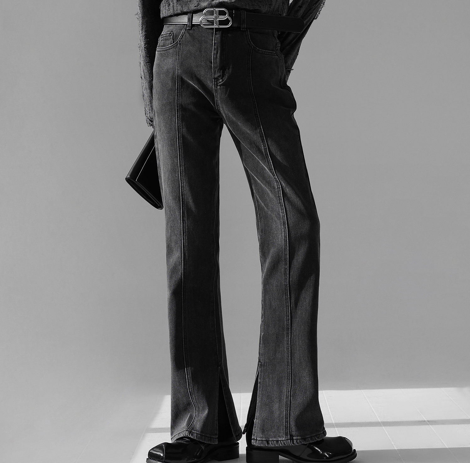 センタープレススリットデニム Ot2863