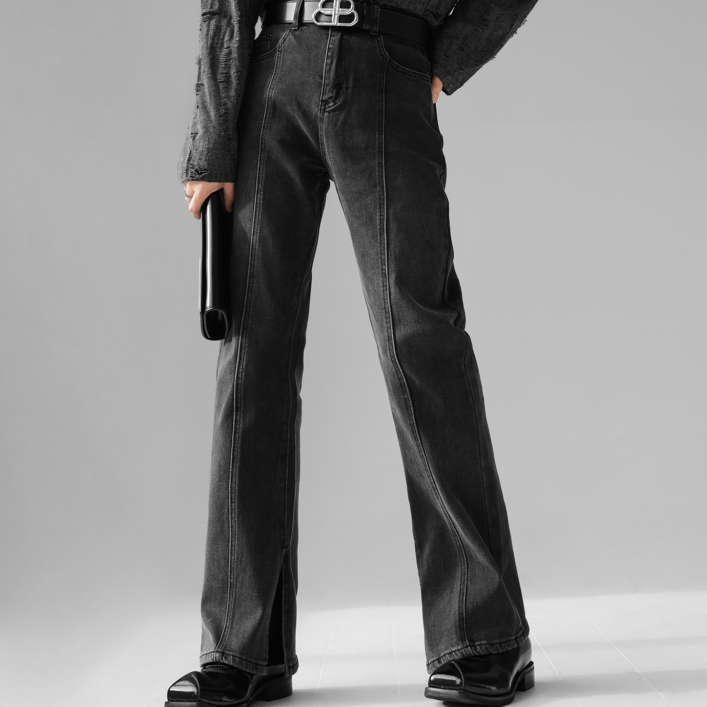 センタープレススリットデニム Ot2863