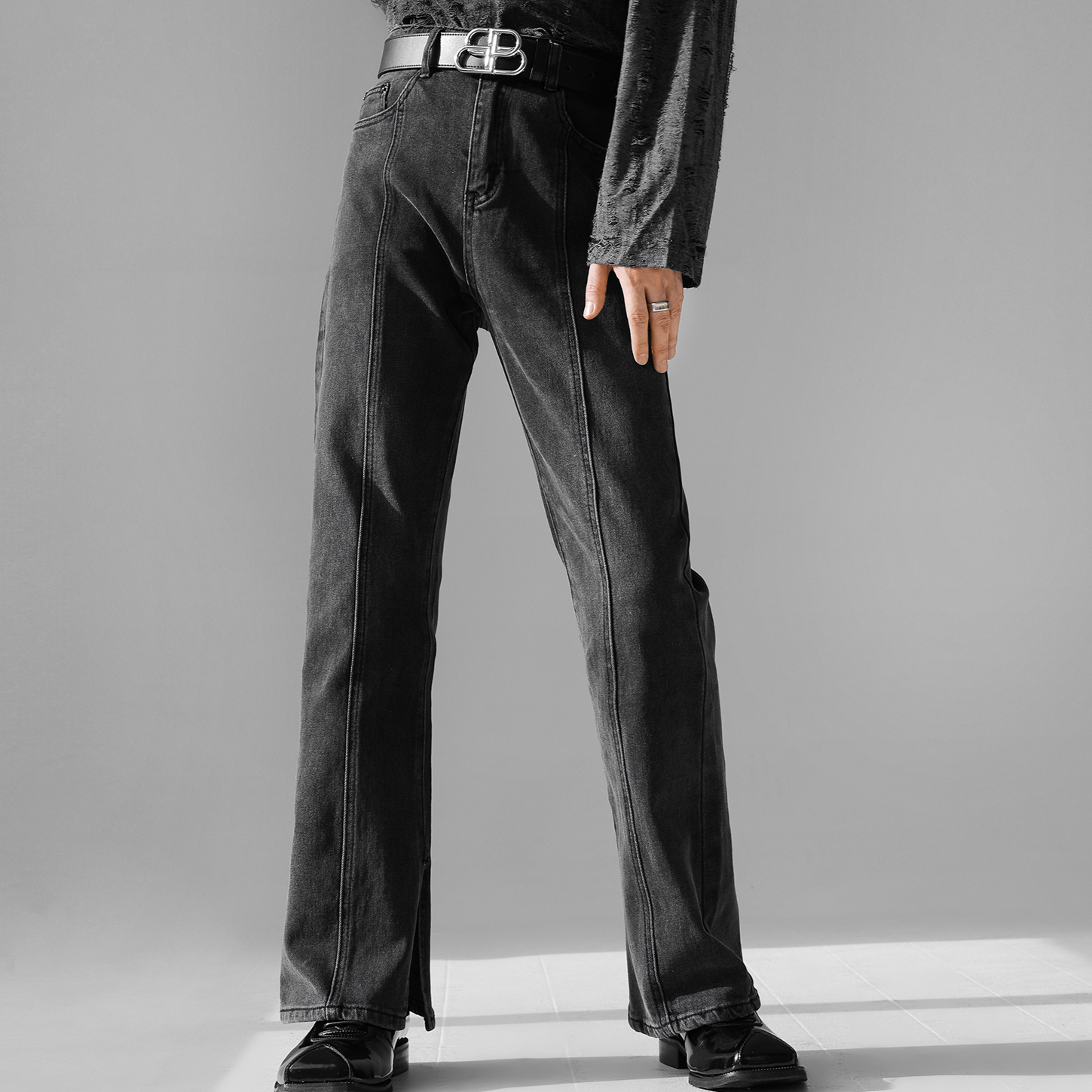 センタープレススリットデニム Ot2863