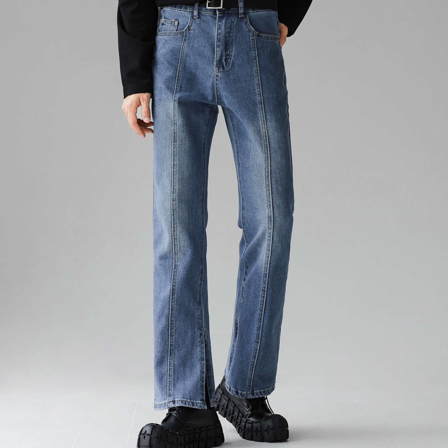 センタープレススリットデニム Ot2863