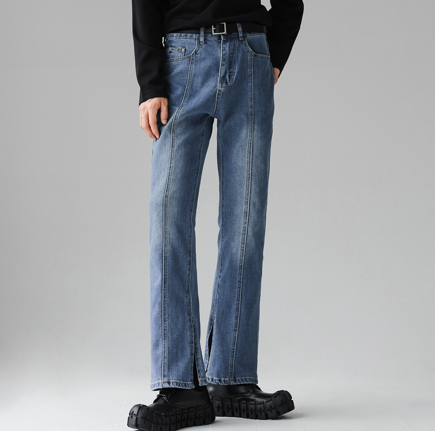 センタープレススリットデニム Ot2863