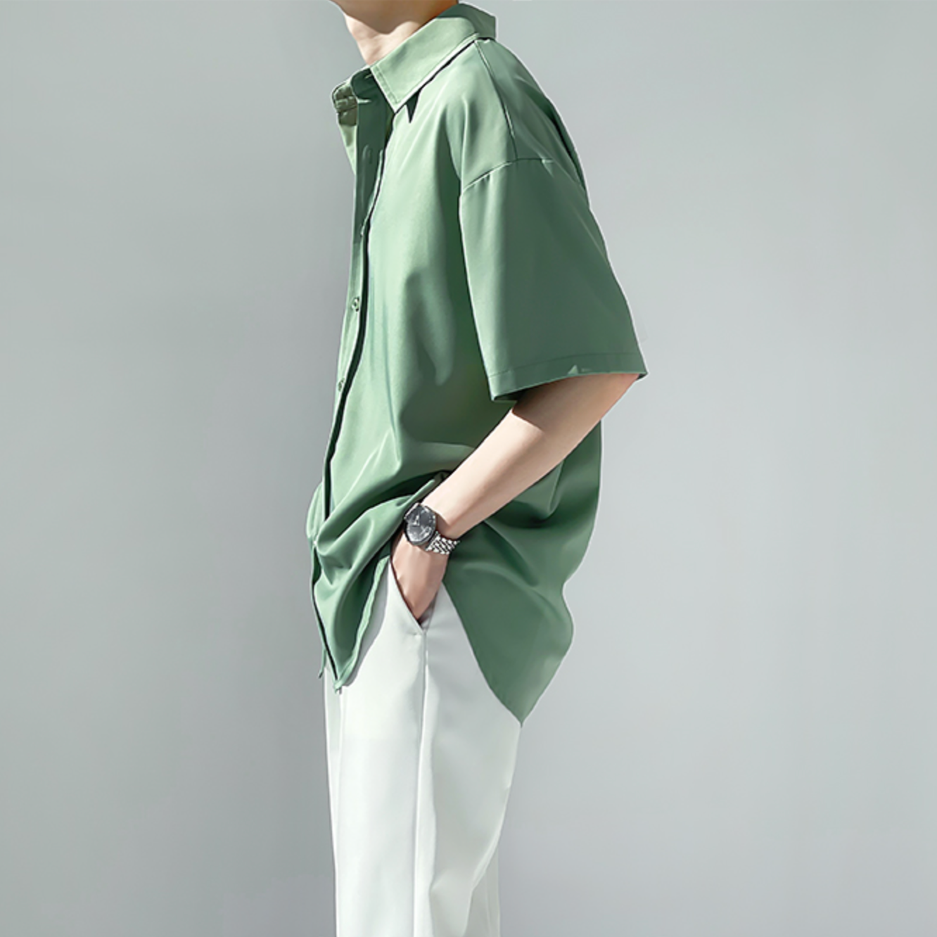 【再販売】シンプルシフォンサマーシャツ Ot20049