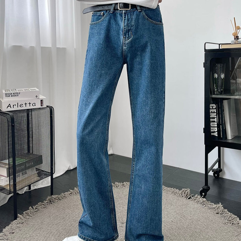スタイリッシュシンプルフレアデニム Ot5193