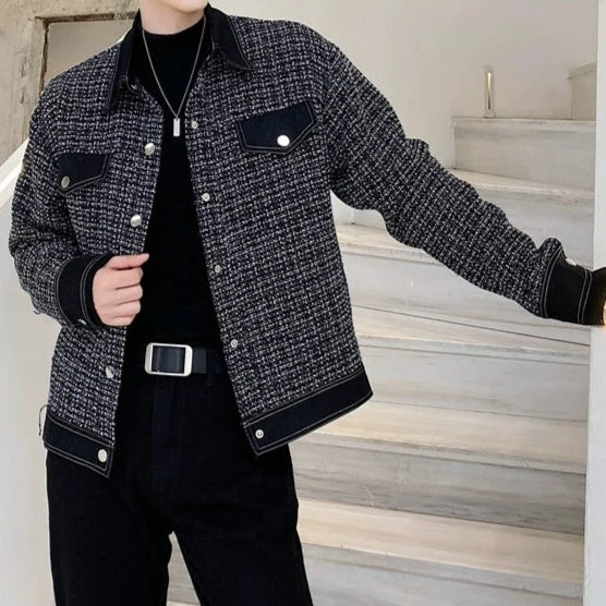 コントラストハンサムショートジャケット Ot4783