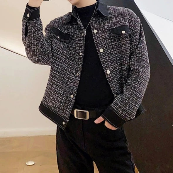 コントラストハンサムショートジャケット Ot4783