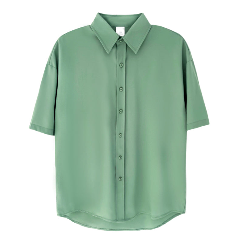 【再販売】シンプルシフォンサマーシャツ Ot20049