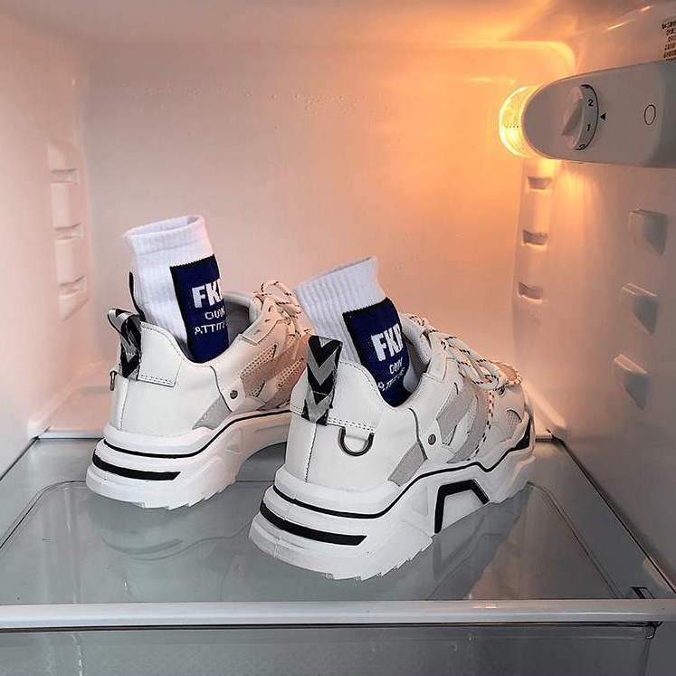 【即納】ホワイトダッドスニーカーOt1266