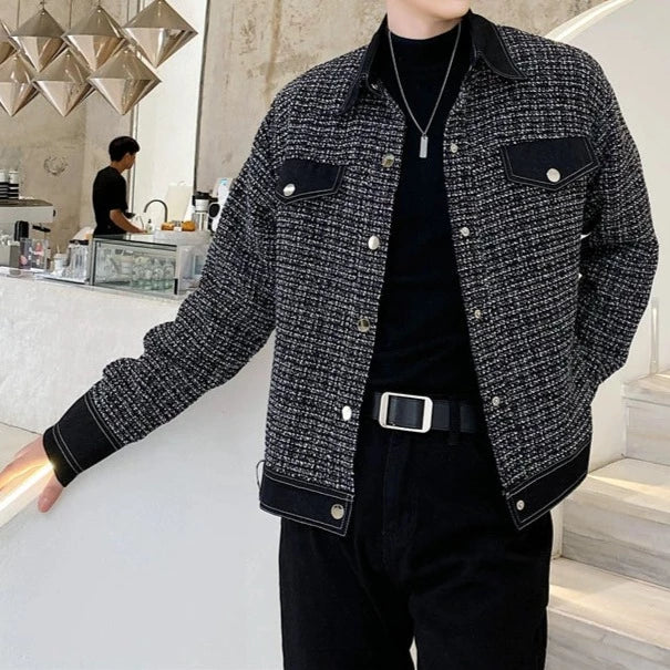 コントラストハンサムショートジャケット Ot4783