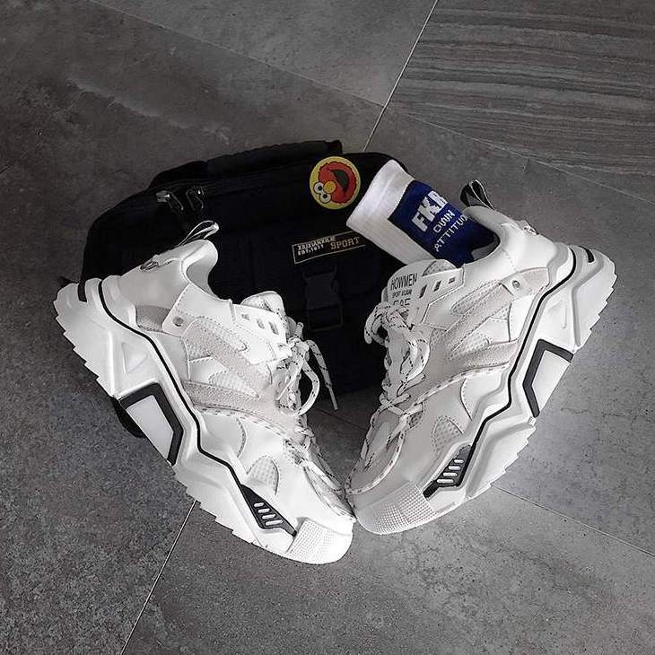 【即納】ホワイトダッドスニーカーOt1266