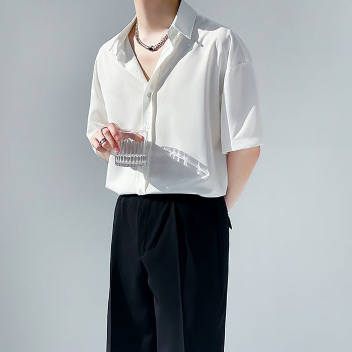 【再販売】シンプルシフォンサマーシャツ Ot20049