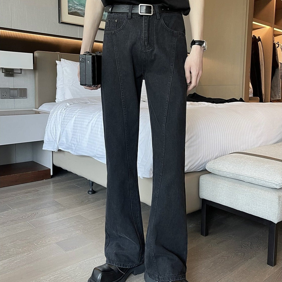 【3日間限定復活】stylish line flare denim Ot5251