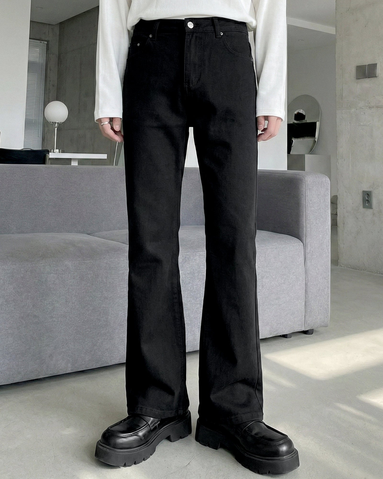 スタイルアップセミフレアデニム Ot11734