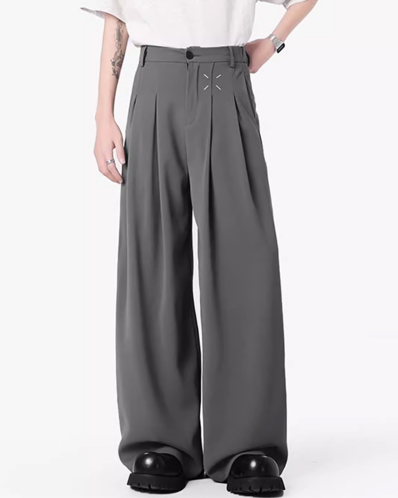 ルーズドレープタックワイドスラックス Ot11735