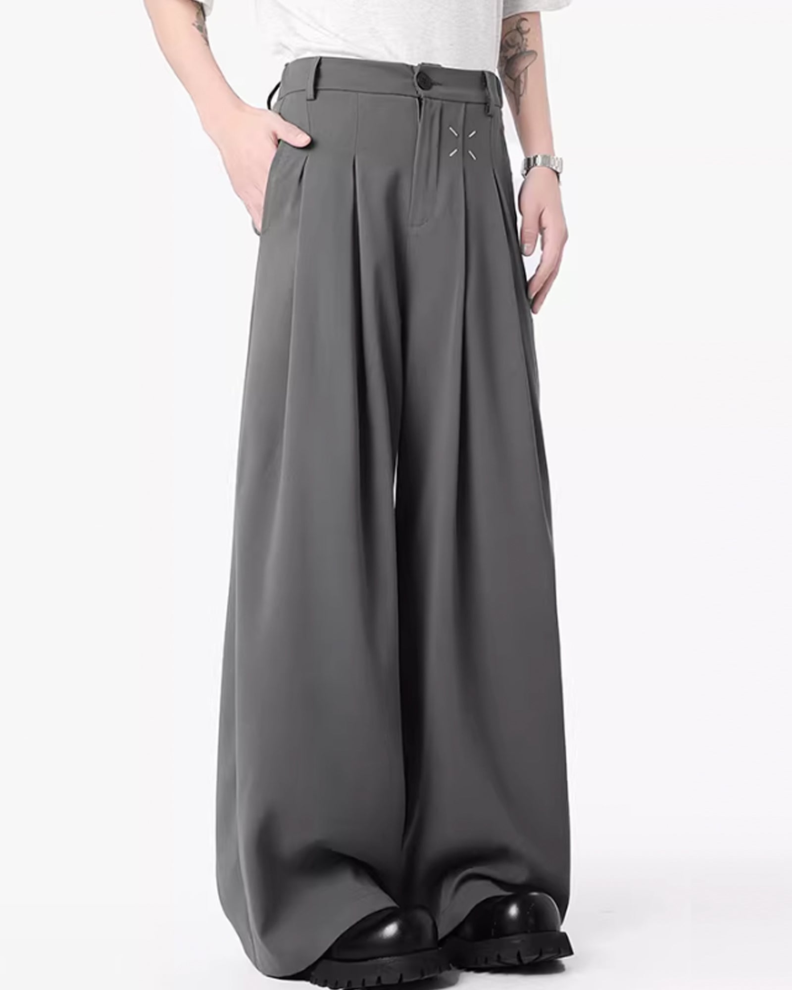 ルーズドレープタックワイドスラックス Ot11735