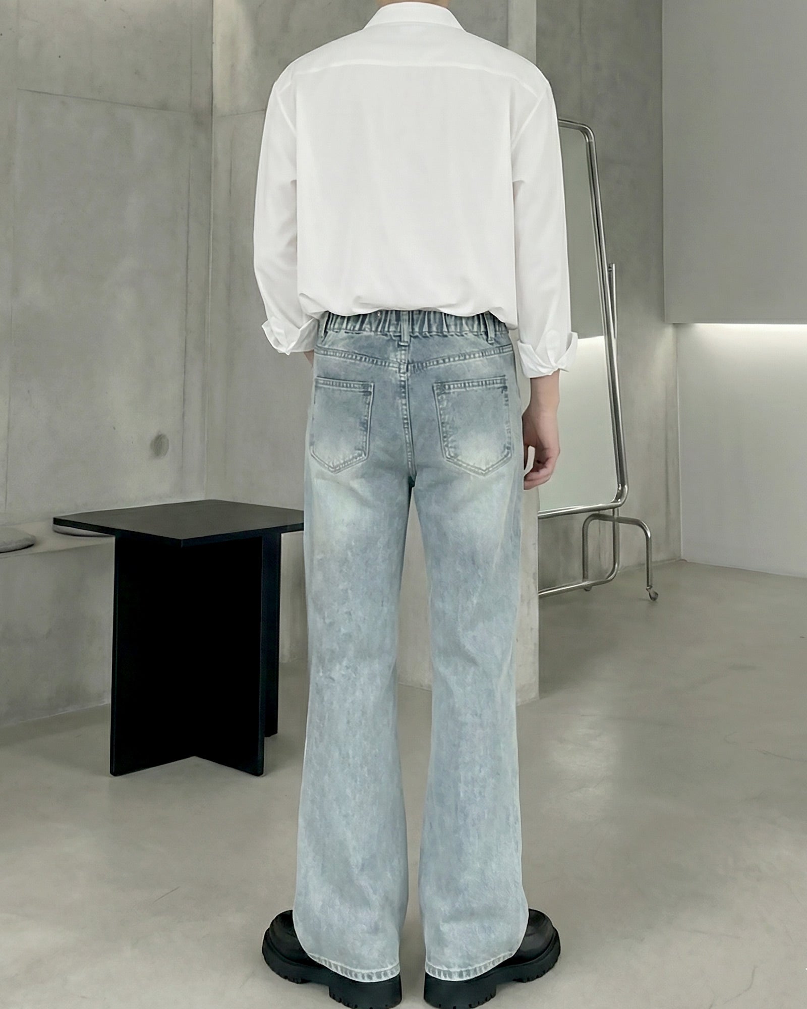 レタリングロゴフレアデニム Ot11736