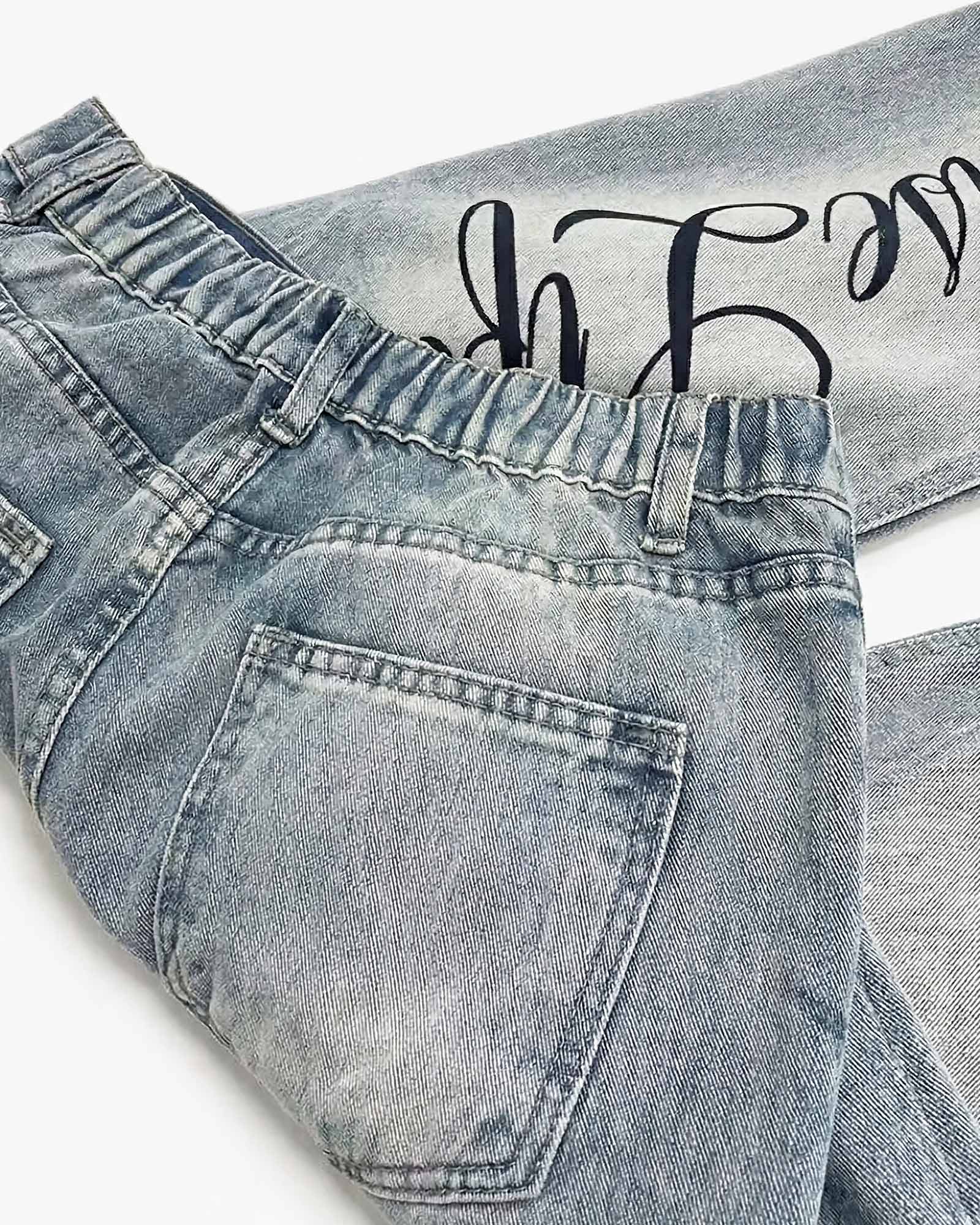 レタリングロゴフレアデニム Ot11736
