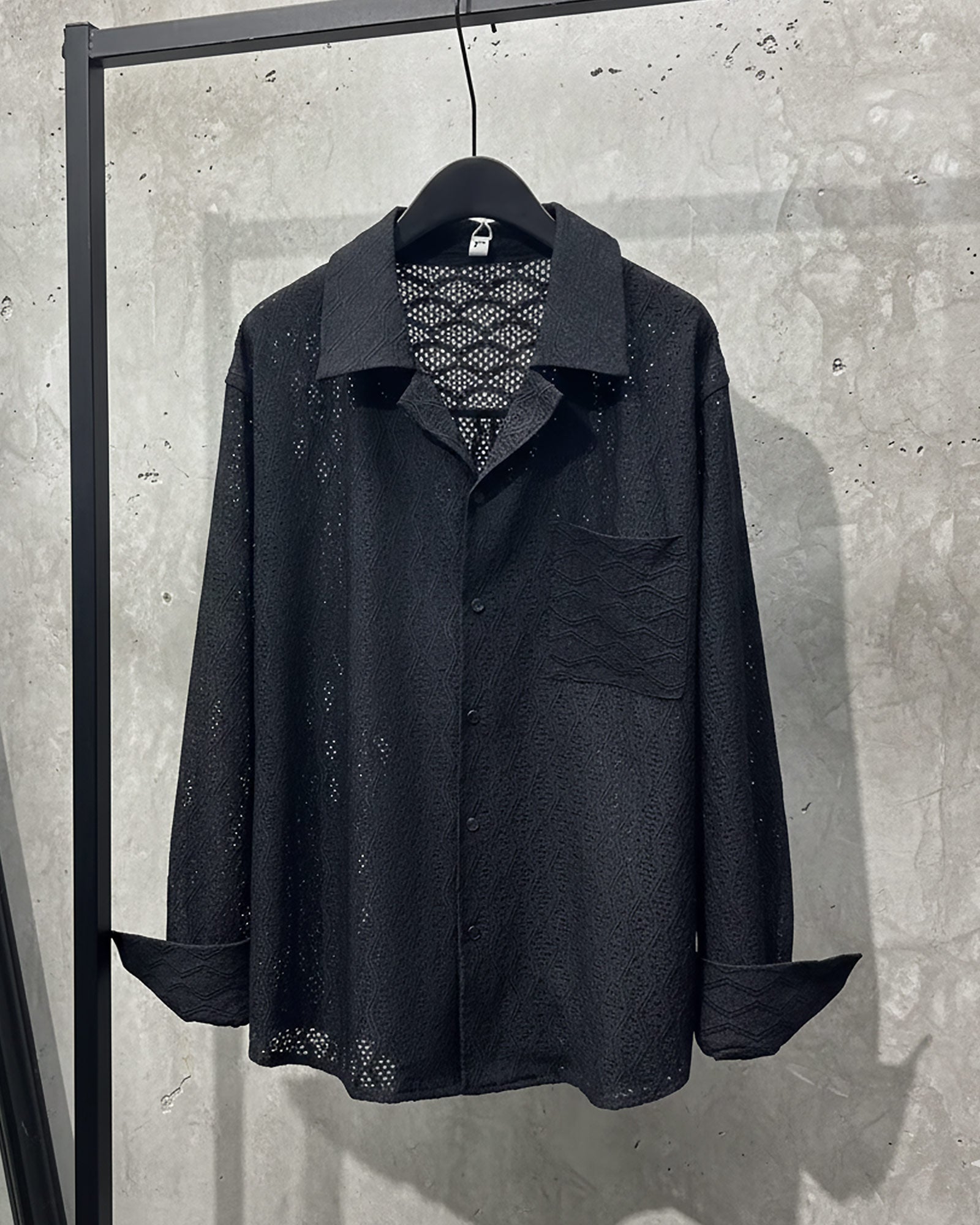 シアーメッシュモードシャツ Ot20131